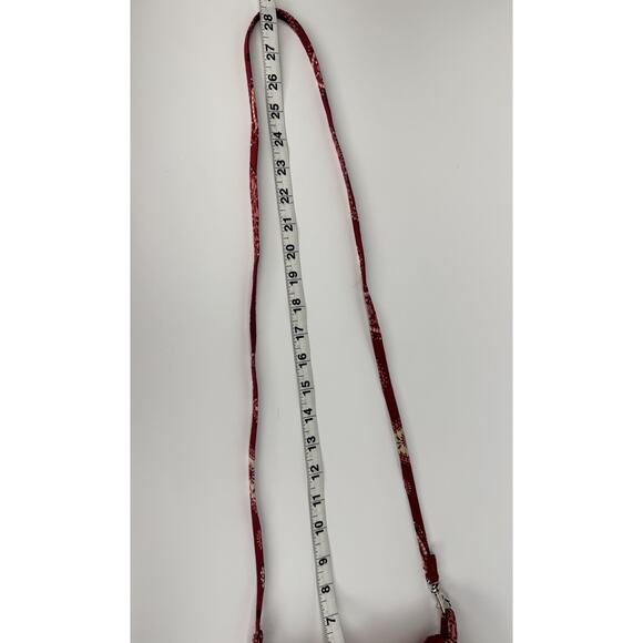 VTG Vera Bradley Mesa Red Quilted Cotton Small Crossbody Purse Paisley Bandanna - Picture 7 of 9